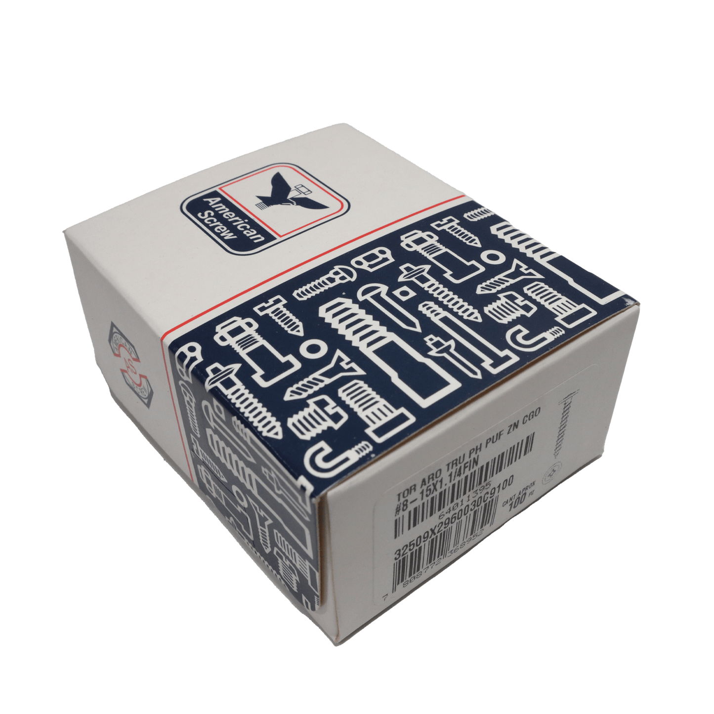 Tornillo Truss (Lenteja) 8 - 15x1.1/4''100uds. American ScreW - Herram.cl