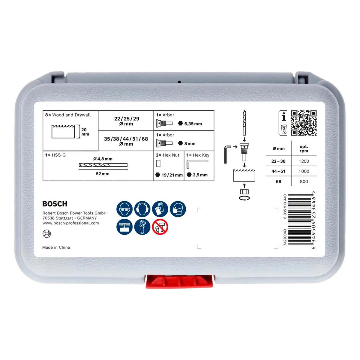 Set 14 Sierras Copa Wood and Drywall 22-68mm - Bosch - Herram.cl
