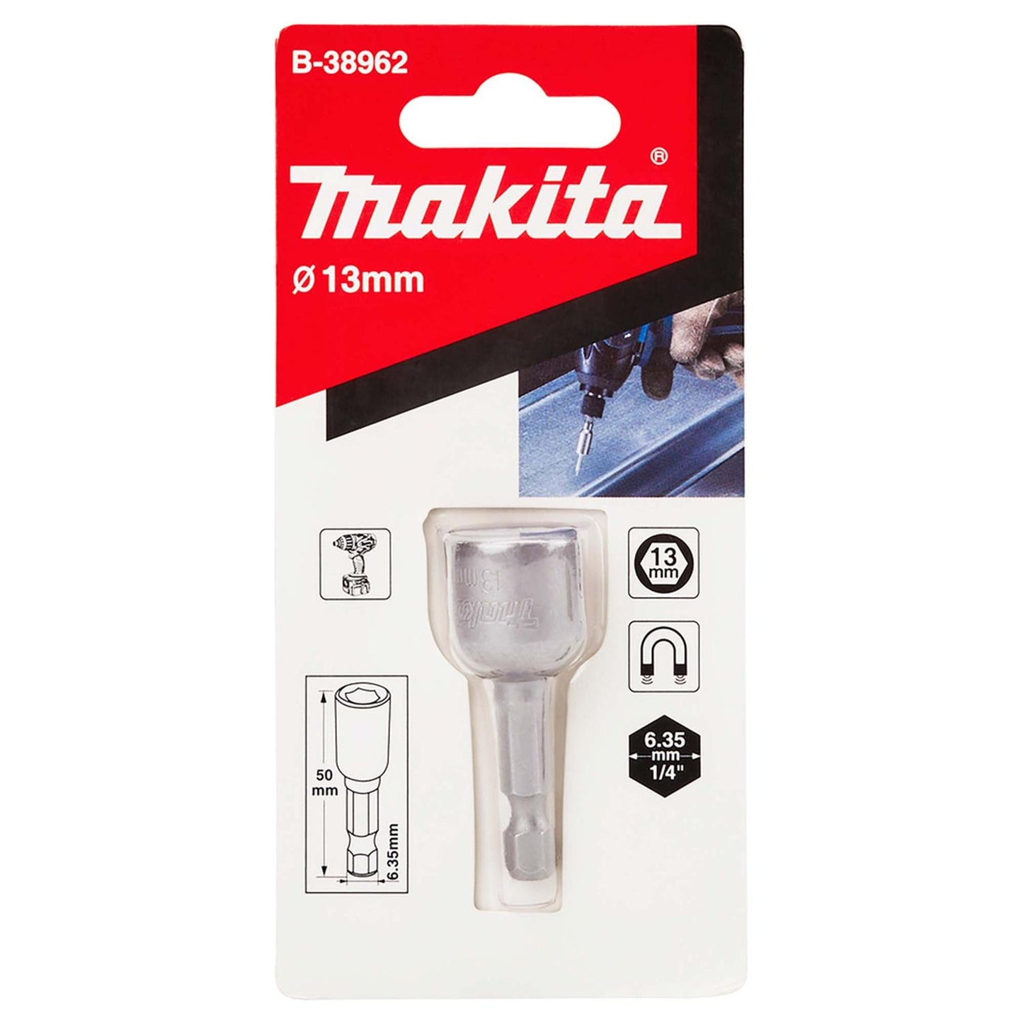 Vaso Magnetico 13x50mm - Makita - Herram.cl