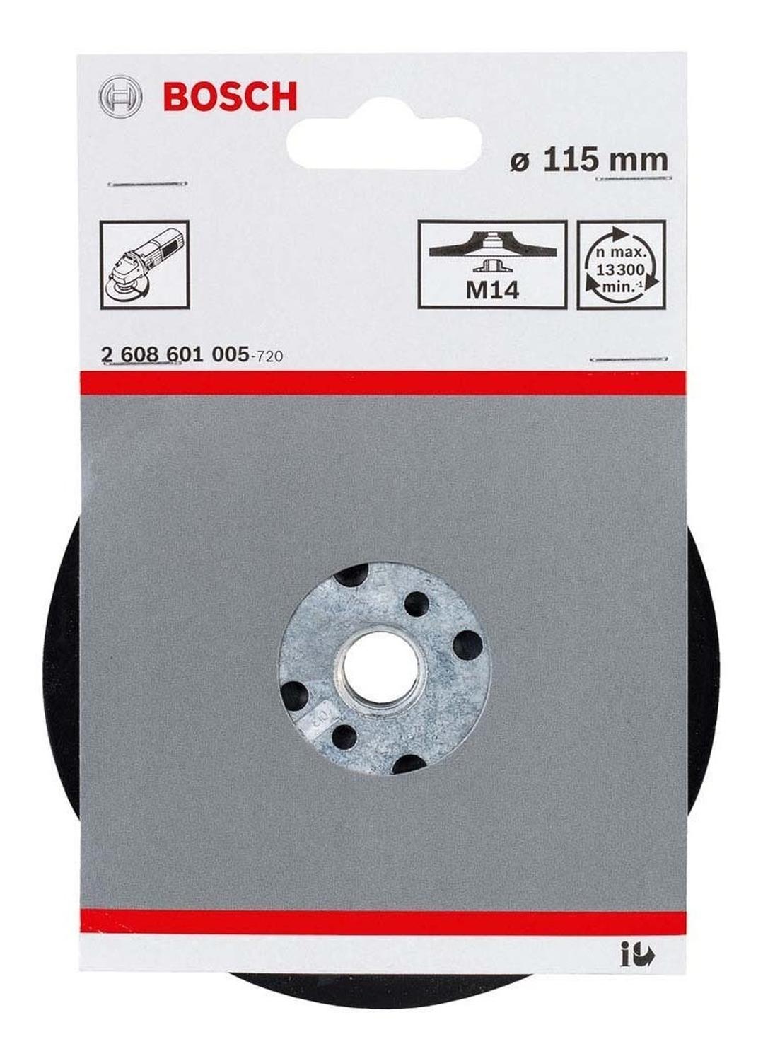 Plato De Goma Para Esmeril Bosch 115mm Con Perno (m14) - Herram.cl