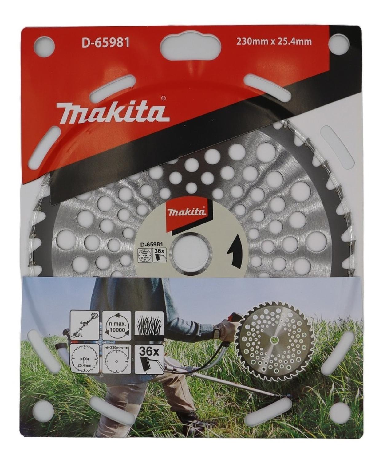 Disco Sierra Desbrozadora 230x25,4x1,25mm 36d Makita D - 65981 - Herram.cl