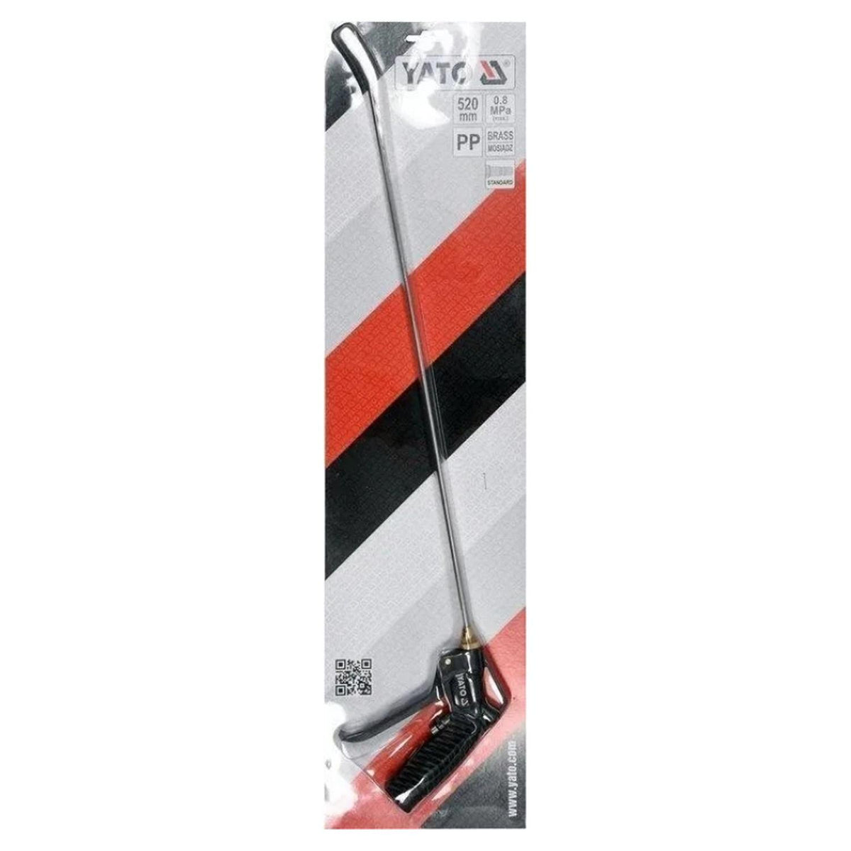 Pistola Soplado Yato YT-23733 Boquilla Larga 520mm Compresor - Herram.cl