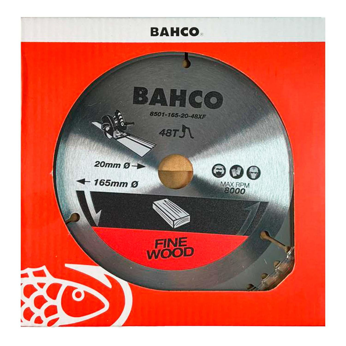 Disco De Sierra Circular 165 x2.2 x20mm 48 D Madera - Bahco - Herram.cl