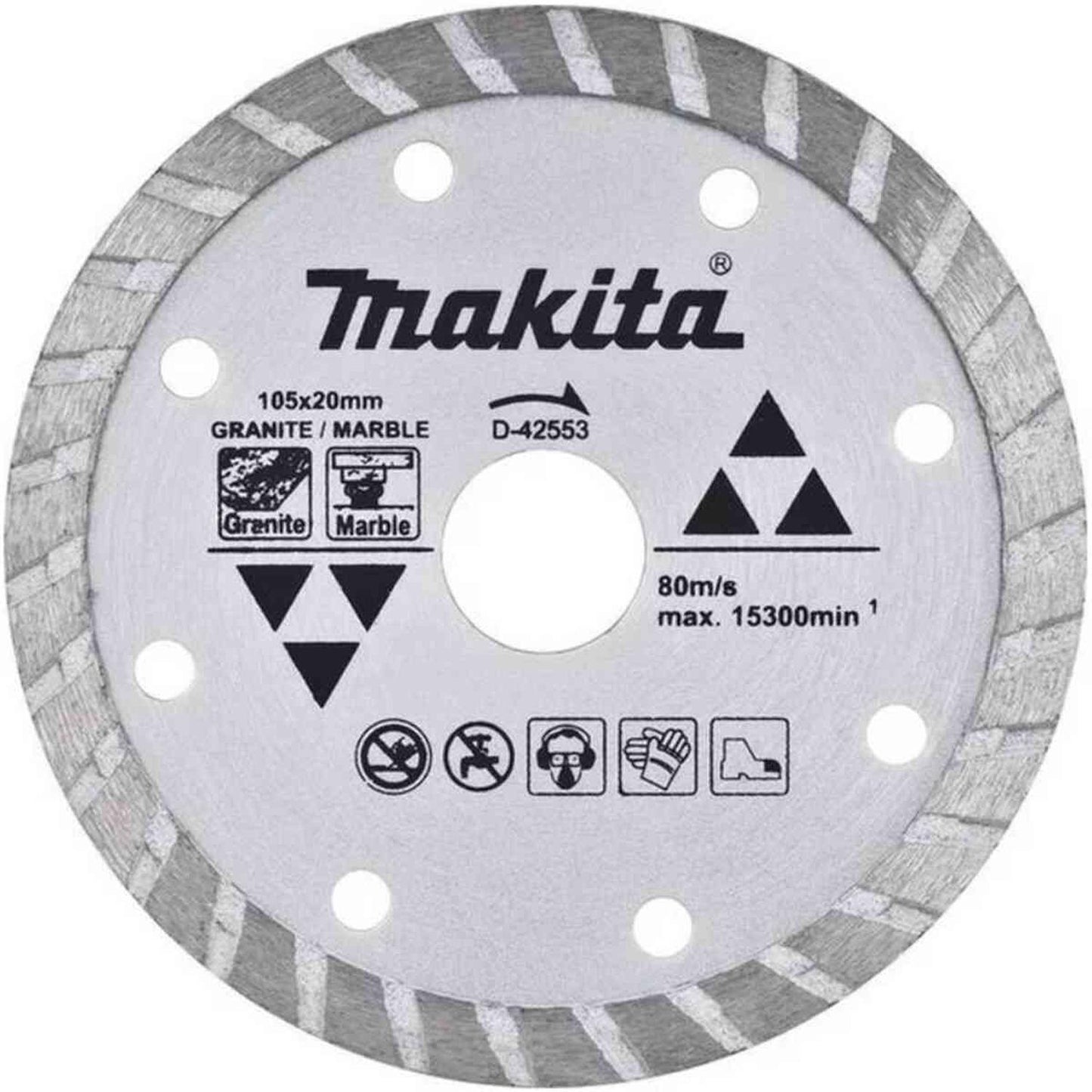 Disco Diamantado Turbo Marmol, Granito 105x20mm - Makita - Herram.cl
