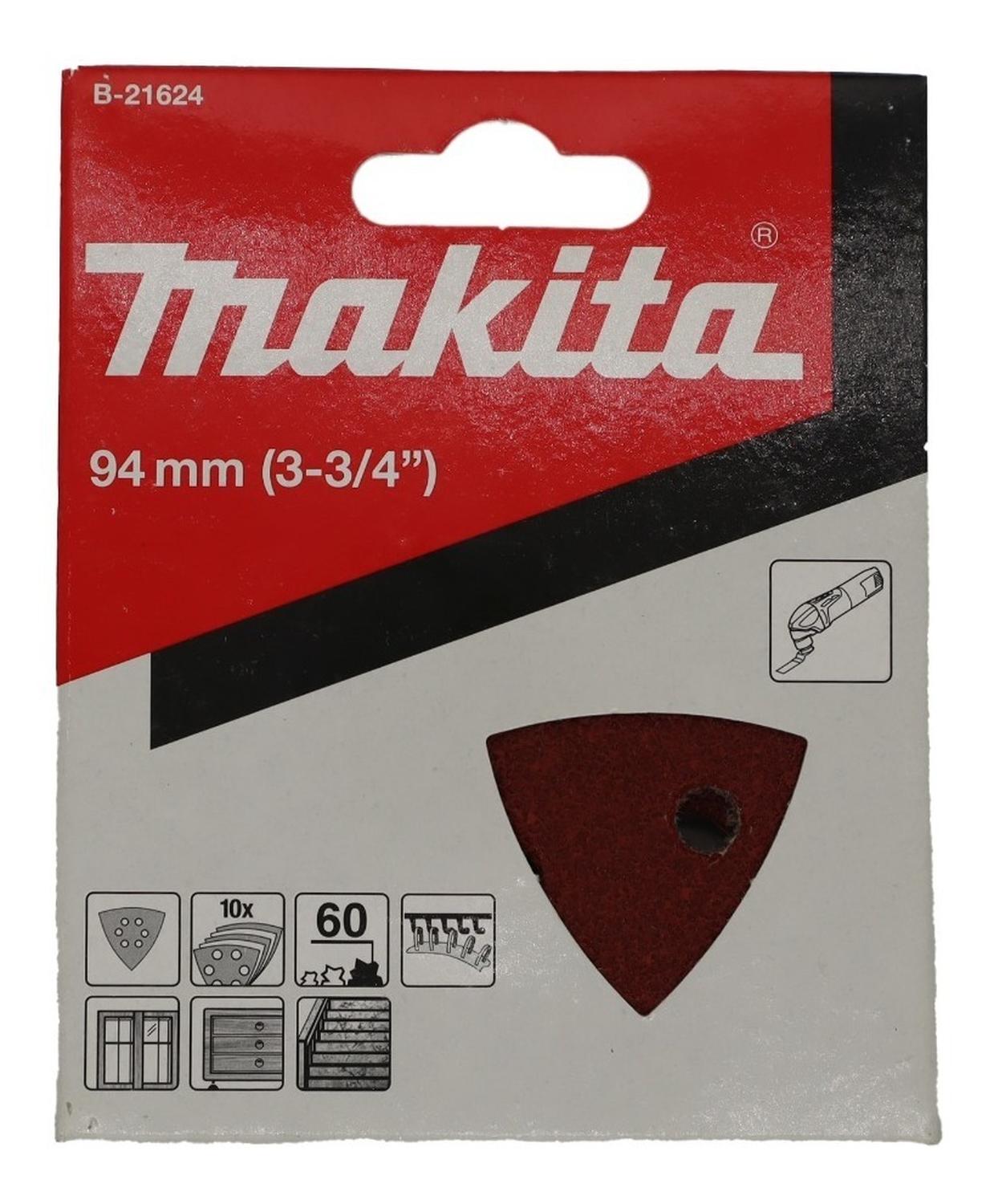 10 Lijas De Velcro Triangular Madera G60 Makita B - 21624 - Herram.cl