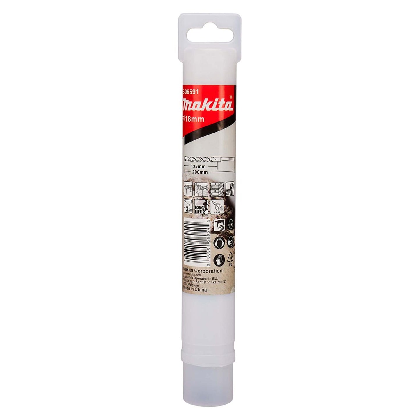 Broca Para Concreto TCT 18x200mm - Makita - Herram.cl
