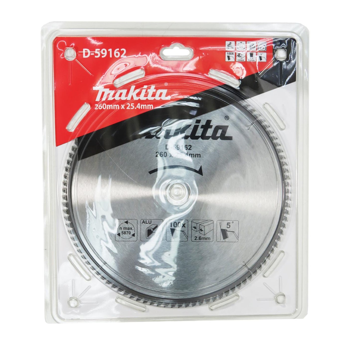 Disco Sierra 10 1/4'' x 1'' x 100 D Para Aluminio - Makita - Herram.cl