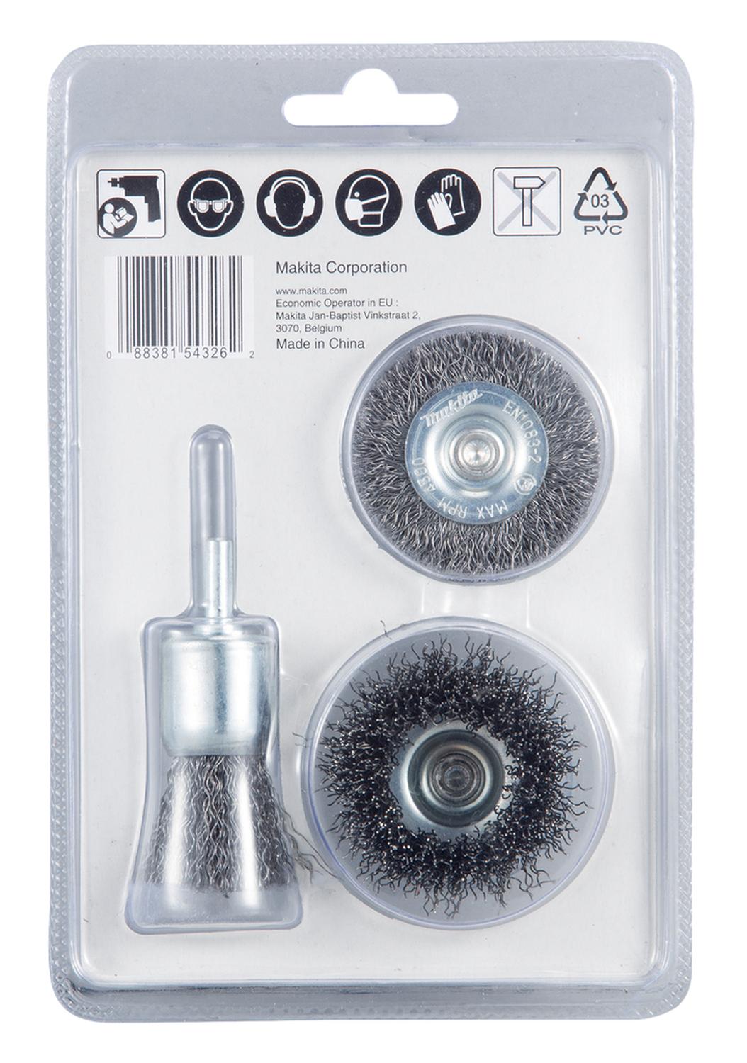 Set 3 Gratas Para Taladro - Makita - Herram.cl