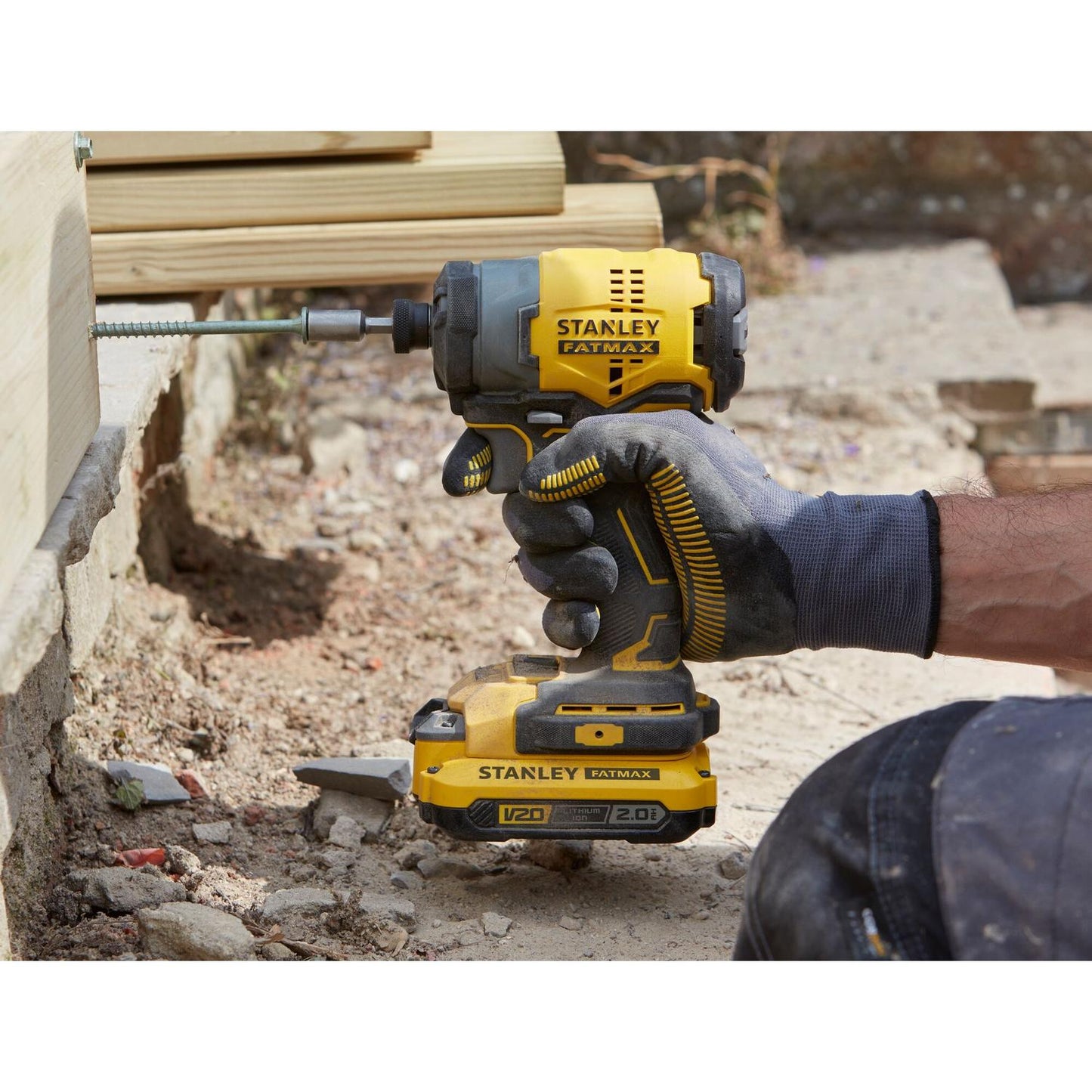 Kit Atornillador De Impacto V20 FATMAX SBI810D2K - Stanley - Herram.cl
