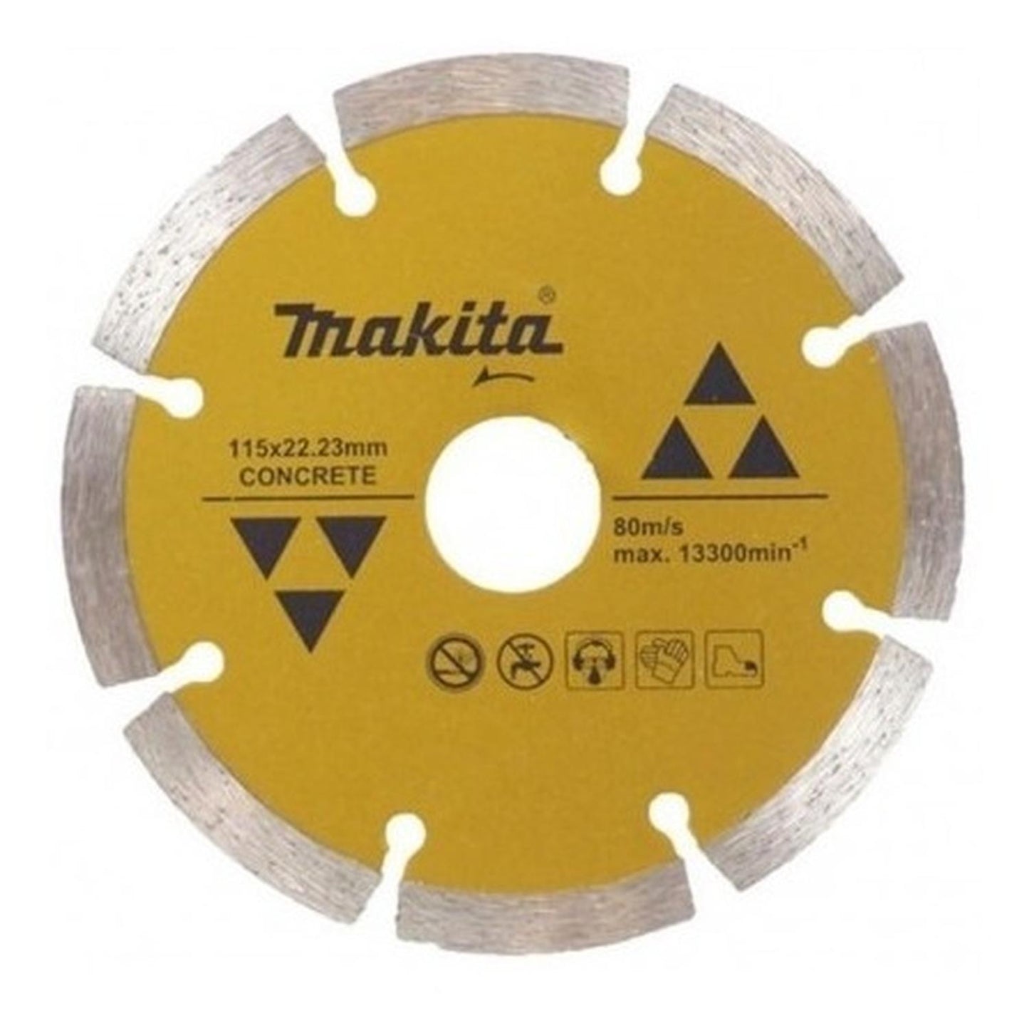 Disco Diamantado Segmentado Makita 115mm (4 1/2) Concreto - Herram.cl