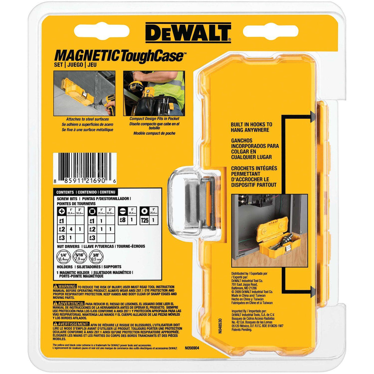 Set Puntas 15 Pzas + Caja Magnética DeWalt DWMTC15 - Herram.cl