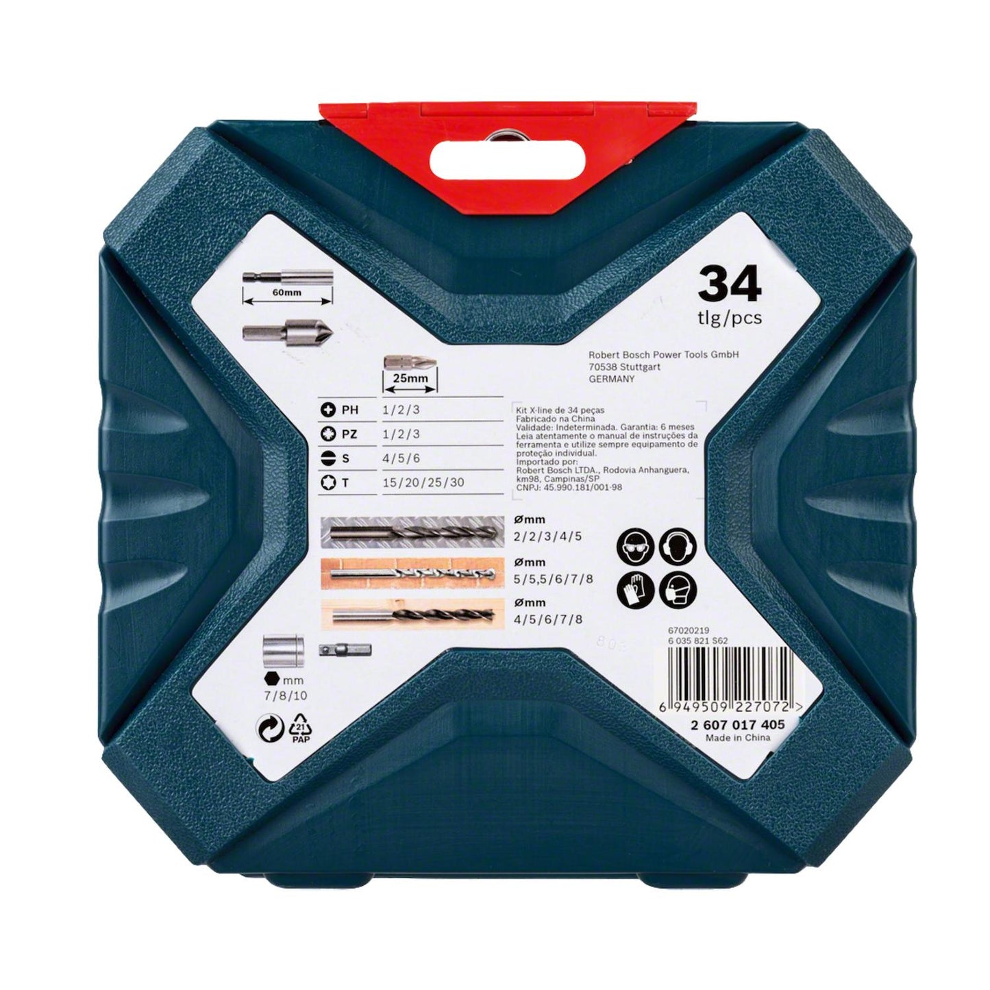 Set De Puntas Y Brocas Maletin X - Line 34 Pzas - Bosch - Herram.cl