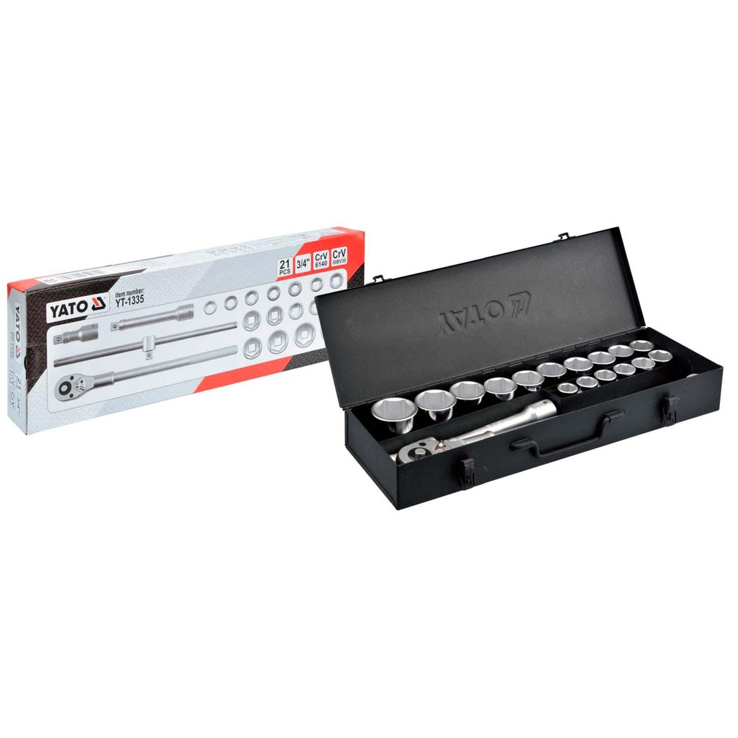 Juego de Dados Profesional 3/4'' 20 Piezas - Yato - Herram.cl