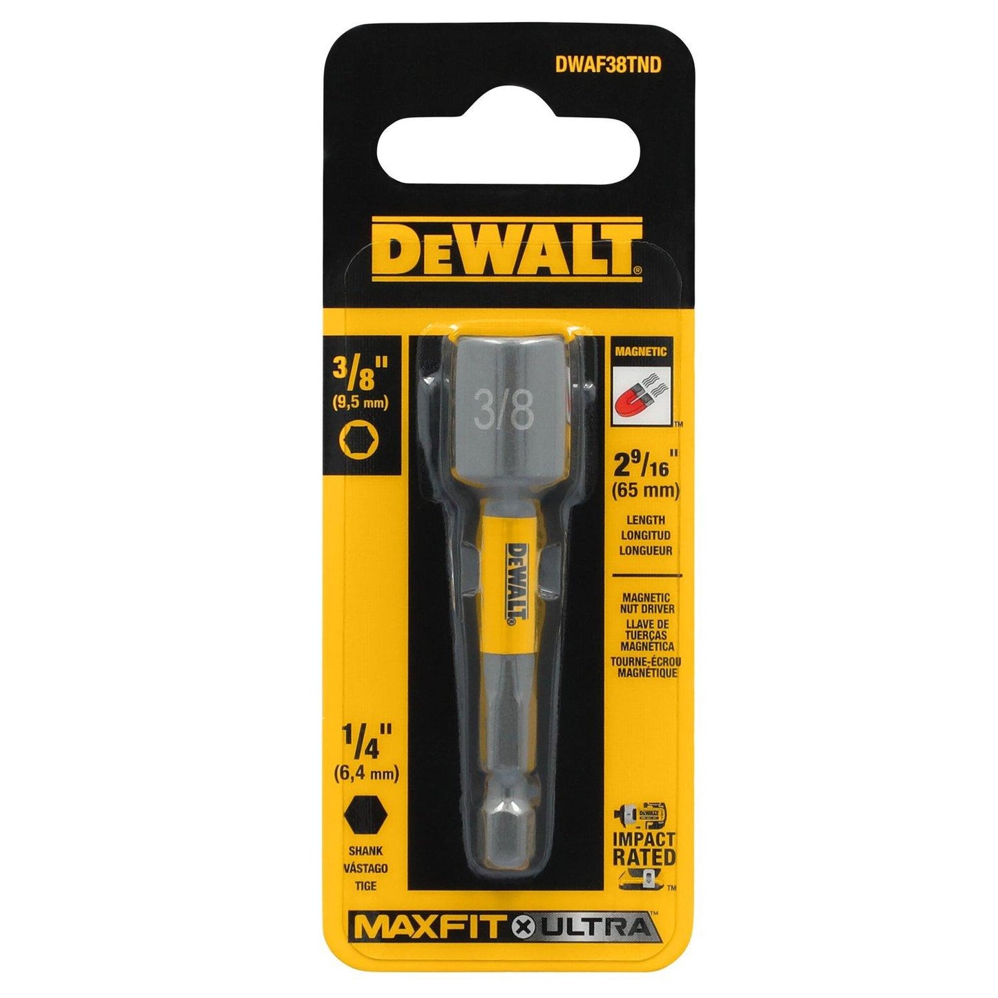 Vaso Magnetico MAXFIT - ULTRA 3/8''x65mm - DeWALT - Herram.cl