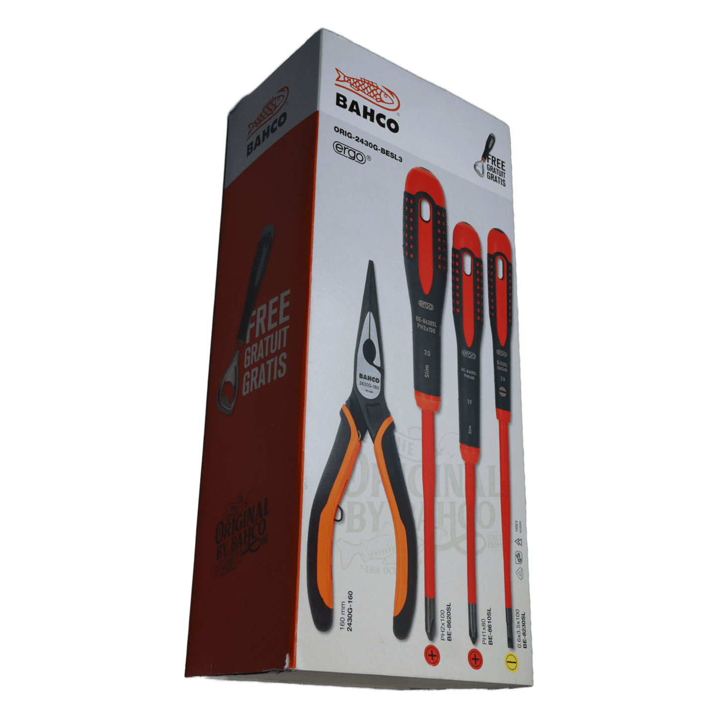 Set Destornillador Slim Ergo + Alicate de Punta Ergo 3 Pzas. - Herram.cl