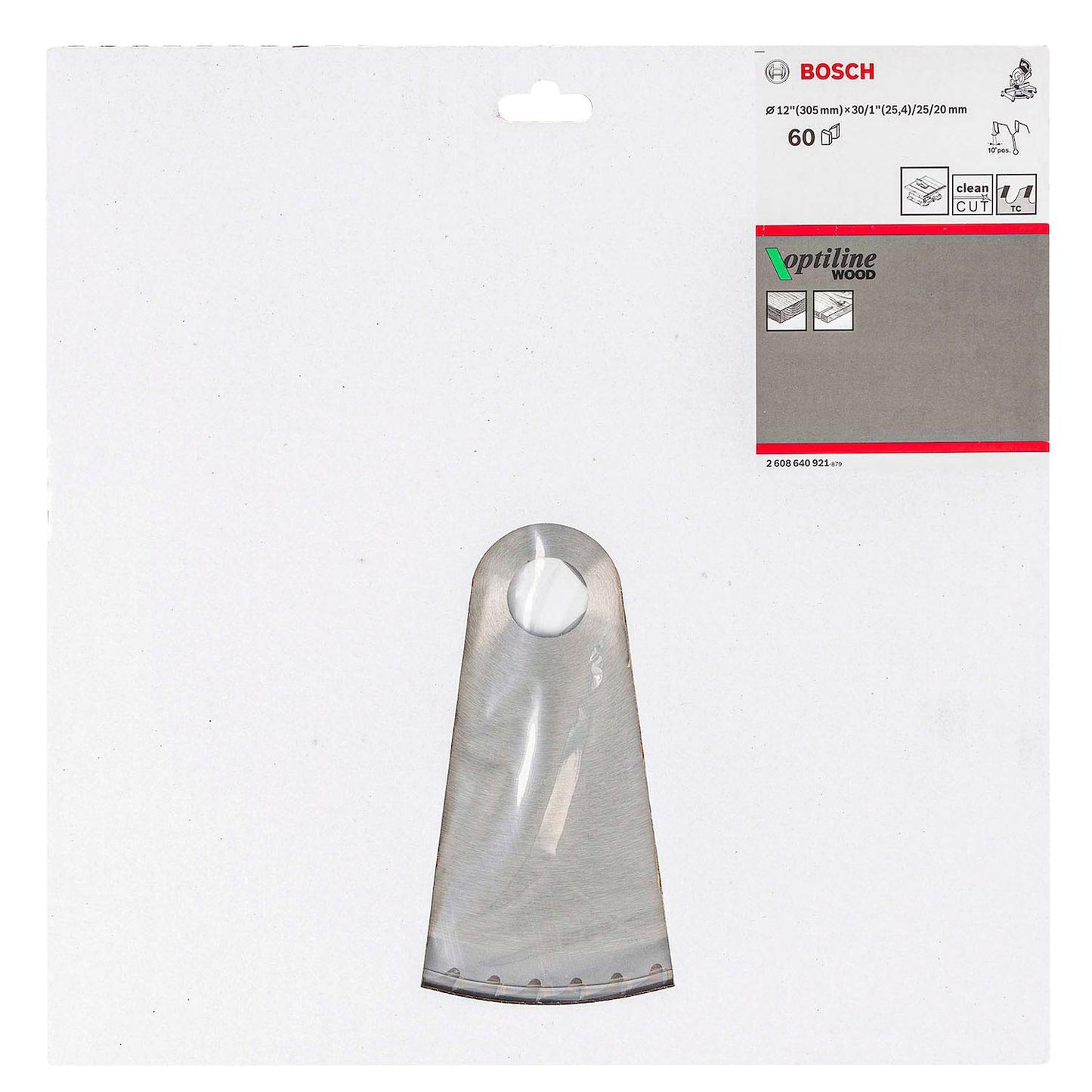 Disco De Sierra Optiline 12''x2,8x30mm 60 Dientes - Bosch - Herram.cl