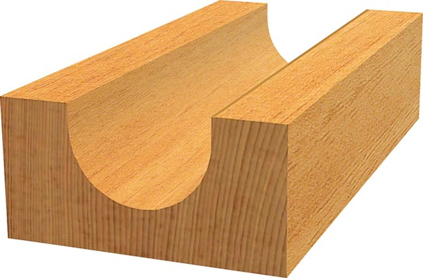 Fresa De Media Caña 1/4, R1 3,2mm, D 9,5mm, L9,2mm Bosch - Herram.cl