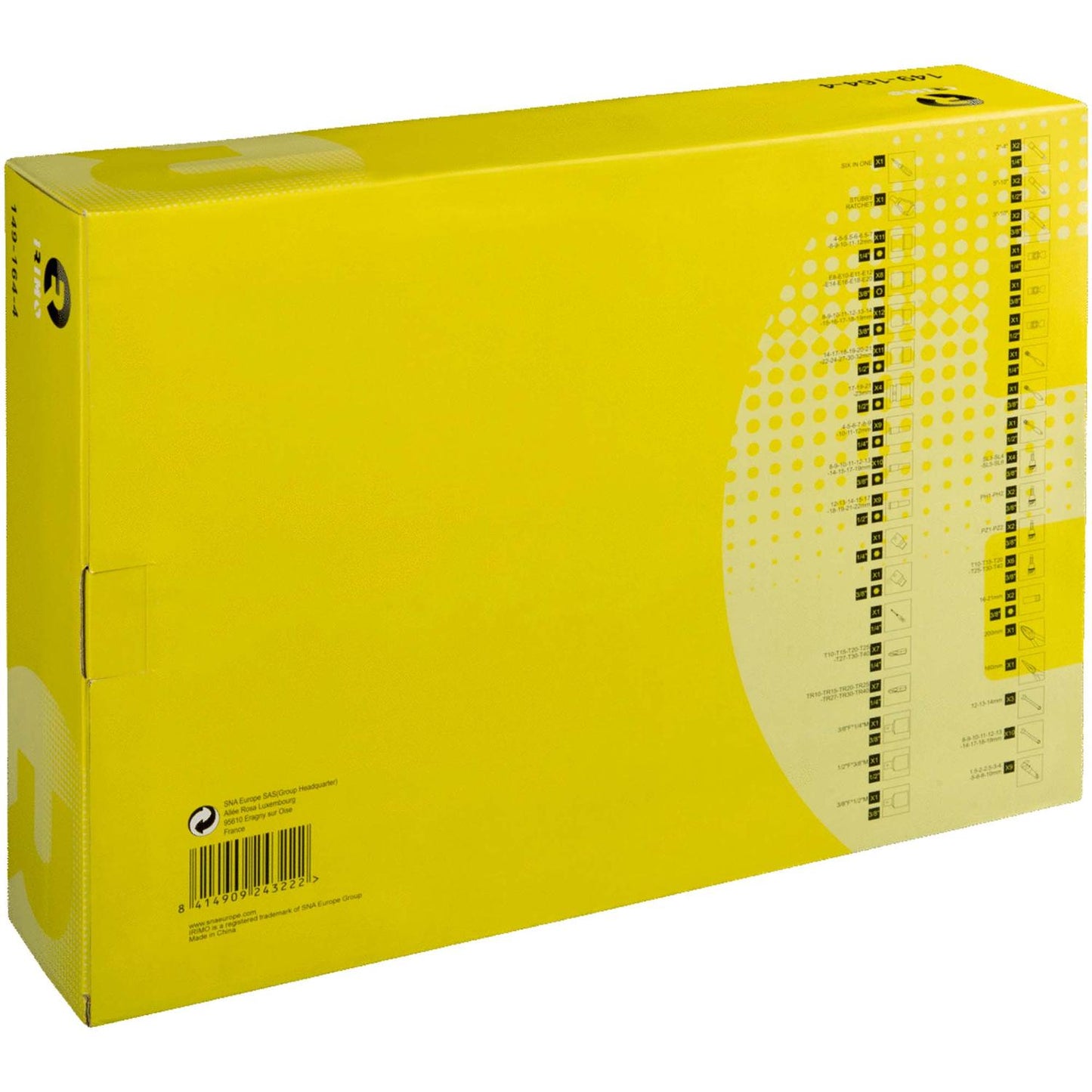 Juego de Dados y Llaves 1/4''; 3/8''; 1/2'' 164 Pzas - Irimo - Herram.cl