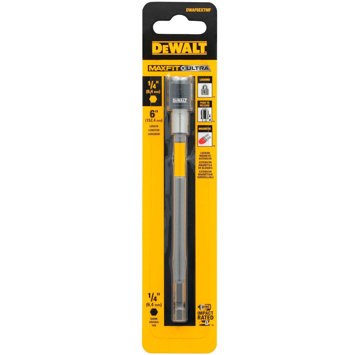 Portapuntas Magnetico C/Bloqueo Maxfit - Ultra 6'' - DeWALT - Herram.cl