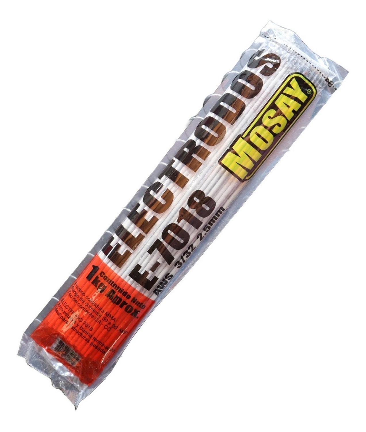 Electrodo Soldadura E - 7018 3/32'' (2,5mm) 1kg - Mosay - Herram.cl