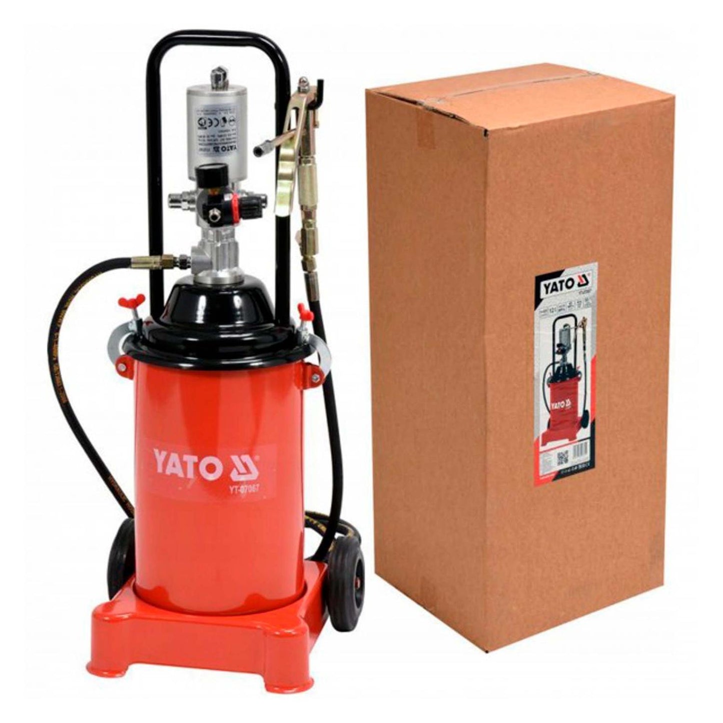 Engrasadora neumática 12 L / 0,85 L/min - Yato - Herram.cl