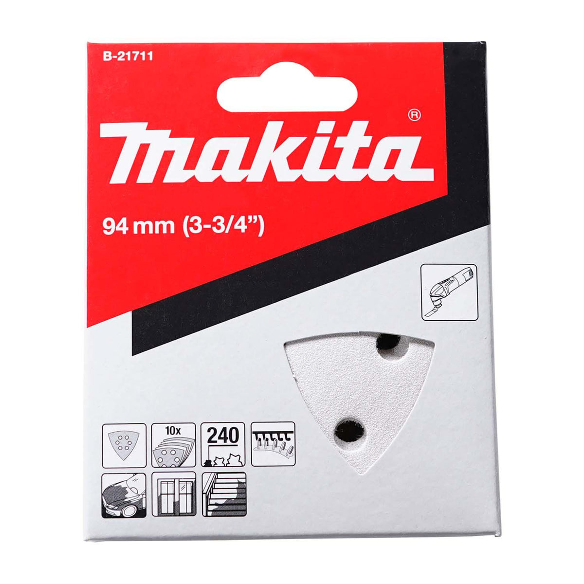 Lija Delta Para Pintura y Barniz 94mm Makita 10 Unidades - Herram.cl