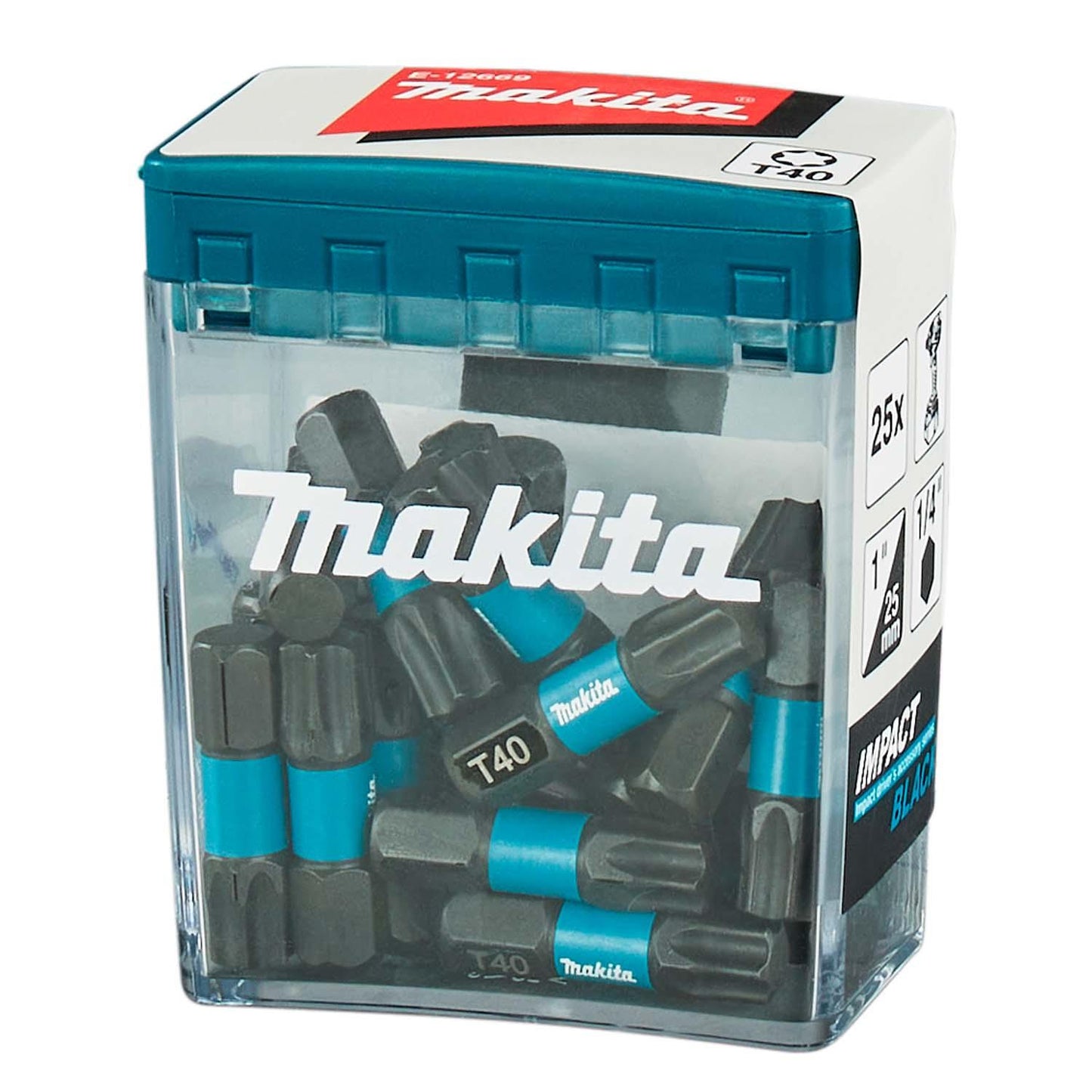 Puntas Impact Black T40 - 25mm 25 Pzas - Makita - Herram.cl