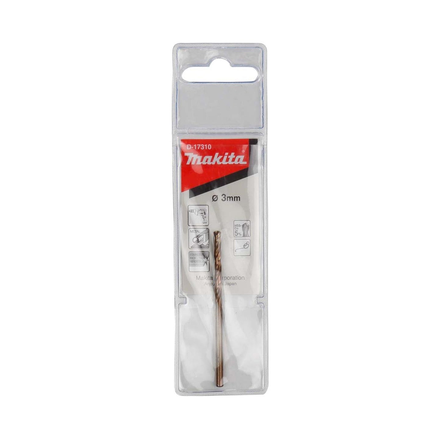 Broca Para Metal HSS - Co (Cobalto 5%) 3.0x61mm - Makita - Herram.cl
