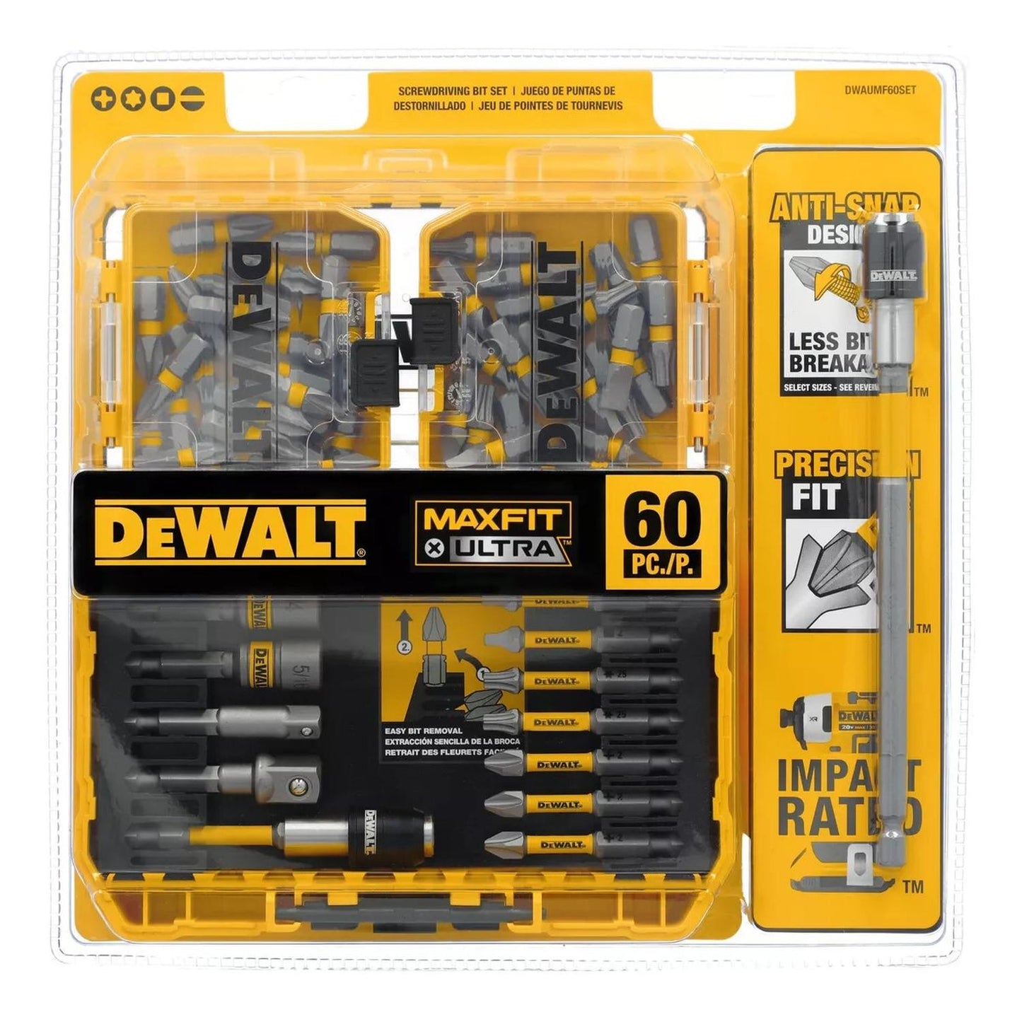 Set de Puntas MAXFIT - ULTRA 60 Pzas - DeWALT - Herram.cl