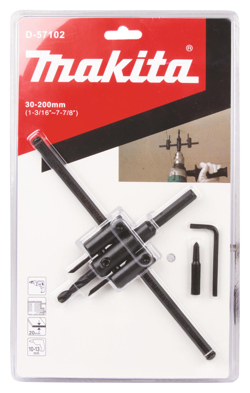 Broca Compas (30 - 200mm) para Taladros - Makita - Herram.cl