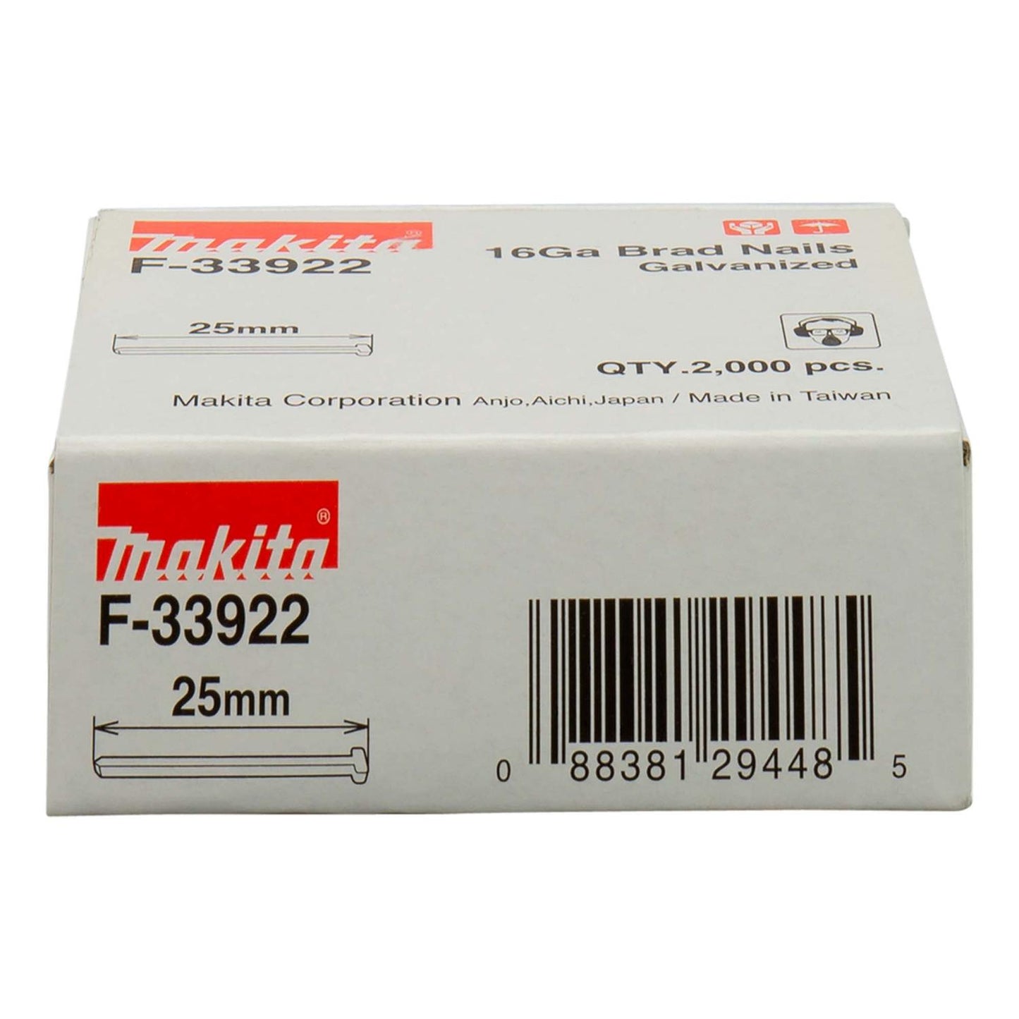 Clavos Punta F25 Calibre 16 / 2.000 Unidades - Makita - Herram.cl