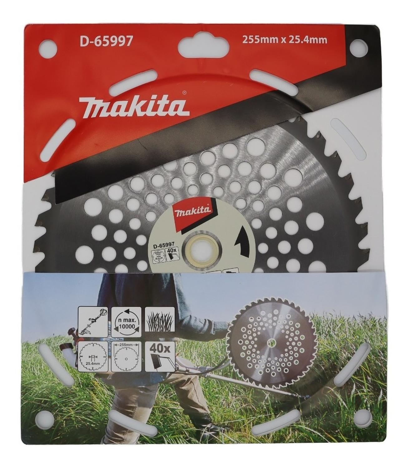 Disco Sierra Desbrozadora 255x25,4x1,25mm 40d Makita D - 65997 - Herram.cl