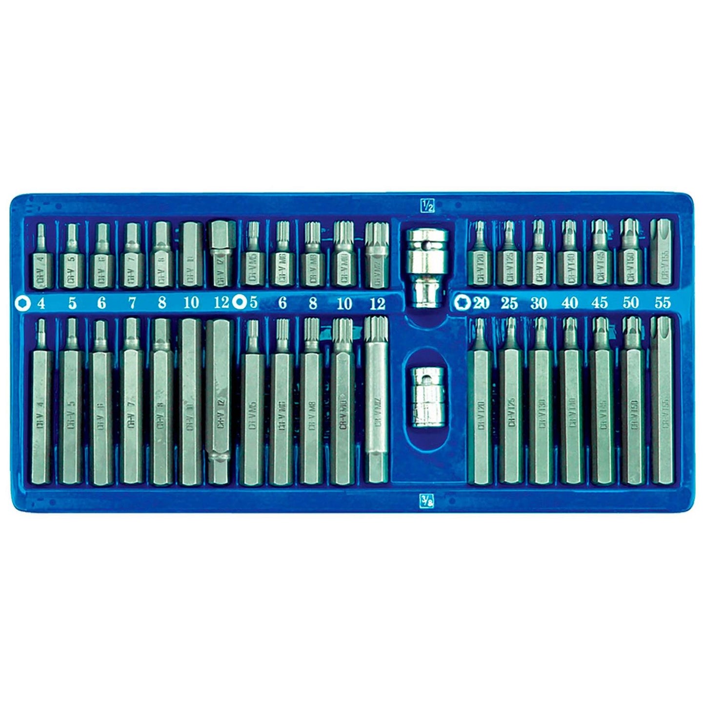 Juego De Puntas Hex. - Torx - Imbus 40 Pzas - Vorel - Herram.cl