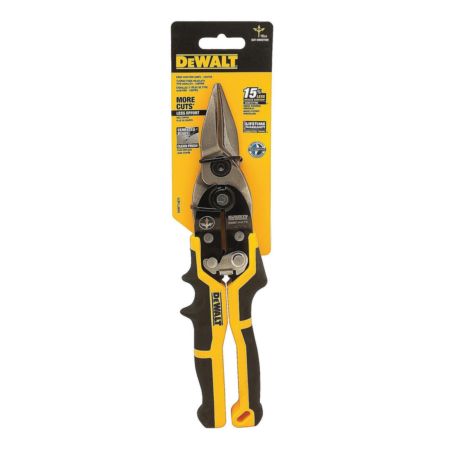 Tijeras Hojalatera de corte Recto 1'' - DeWALT - Herram.cl
