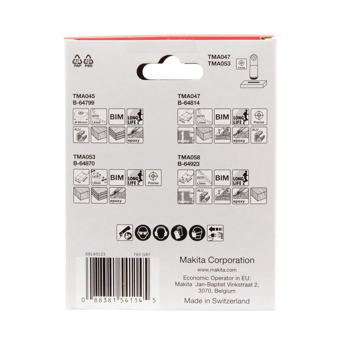 Set Multi Tool Starlock montaje 4 Pzas. - Makita - Herram.cl