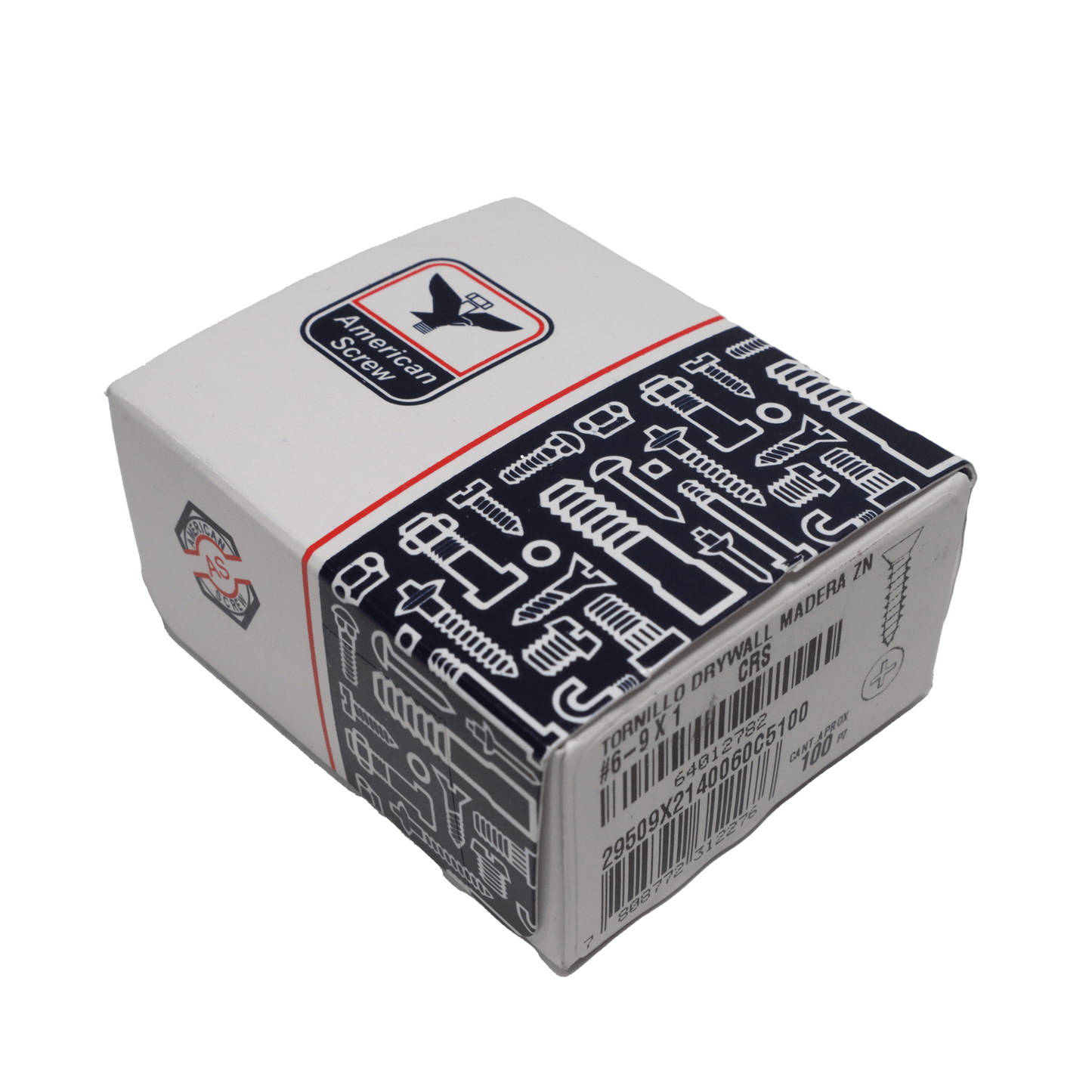 Tornillo DryWall Madera Zn 6 - 9 X 1'' 100uds.American ScreW - Herram.cl
