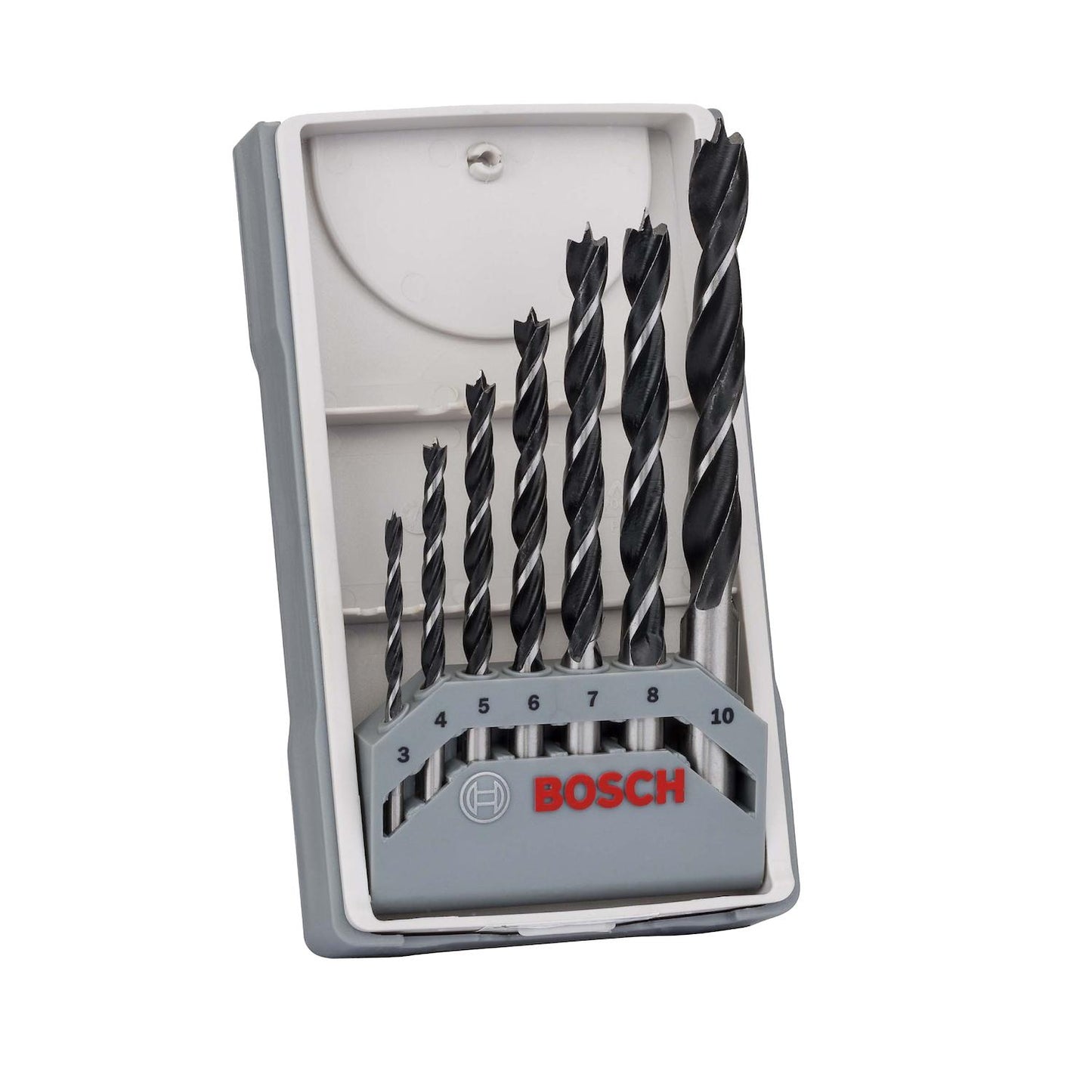 Juego Con 7 Brocas Para Madera 3 Puntas 3,0 - 10,0mm Bosch - Herram.cl