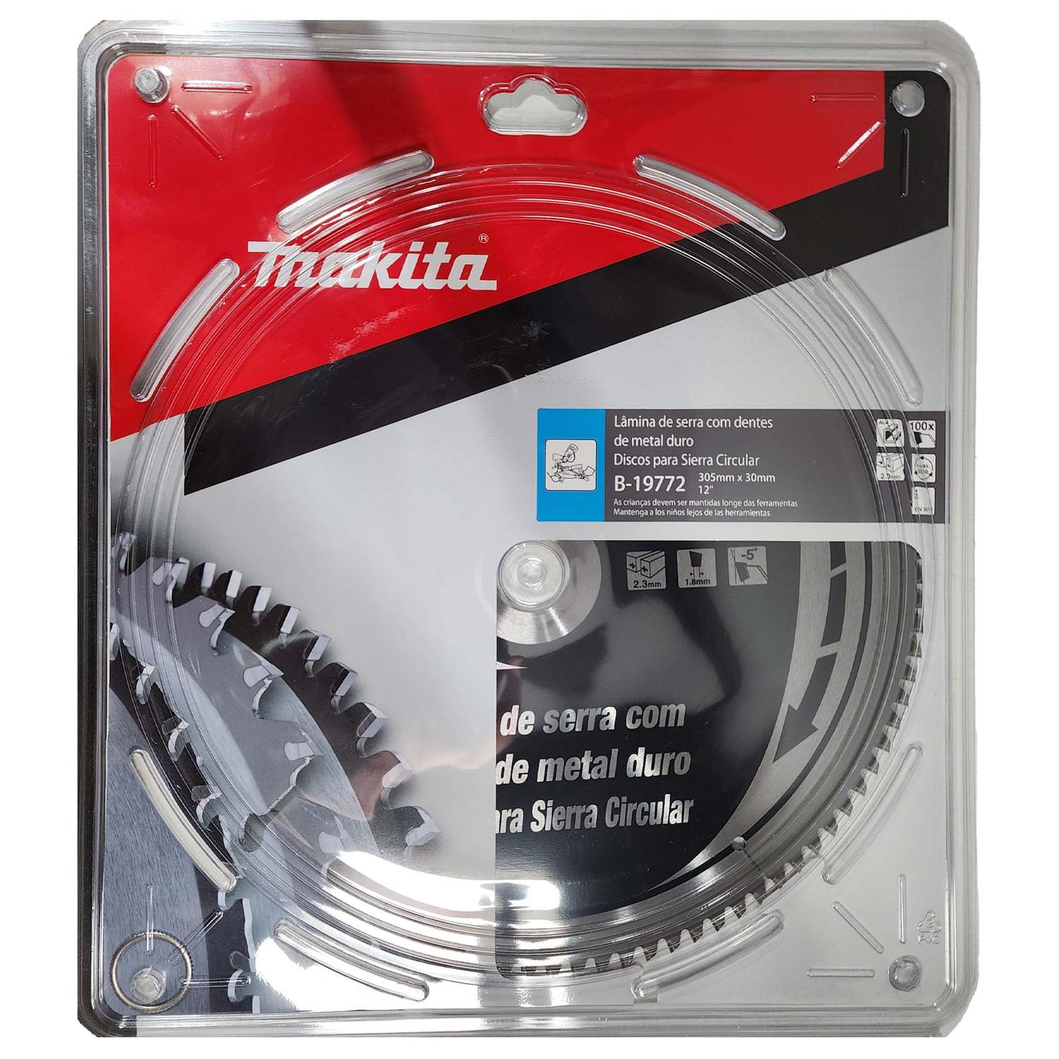 Disco De Sierra TCT 305x30x2,3mm 100 D (Aluminio) - Makita - Herram.cl
