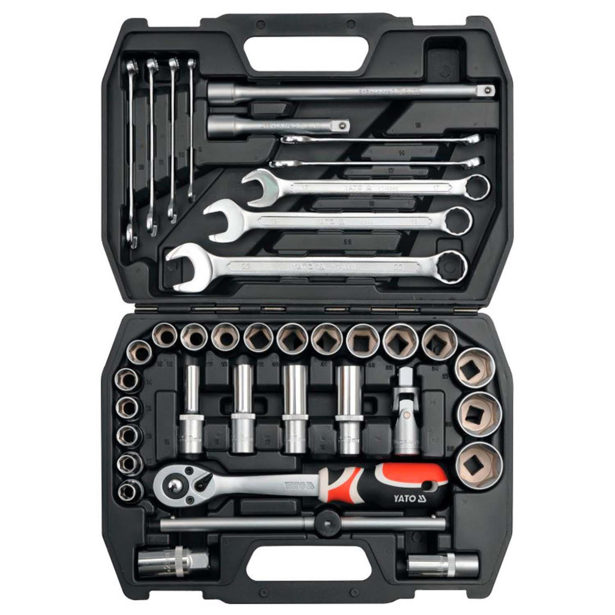 Juego de Dados y Herramientas 1/2'' 38 Pzas - Yato - Herram.cl