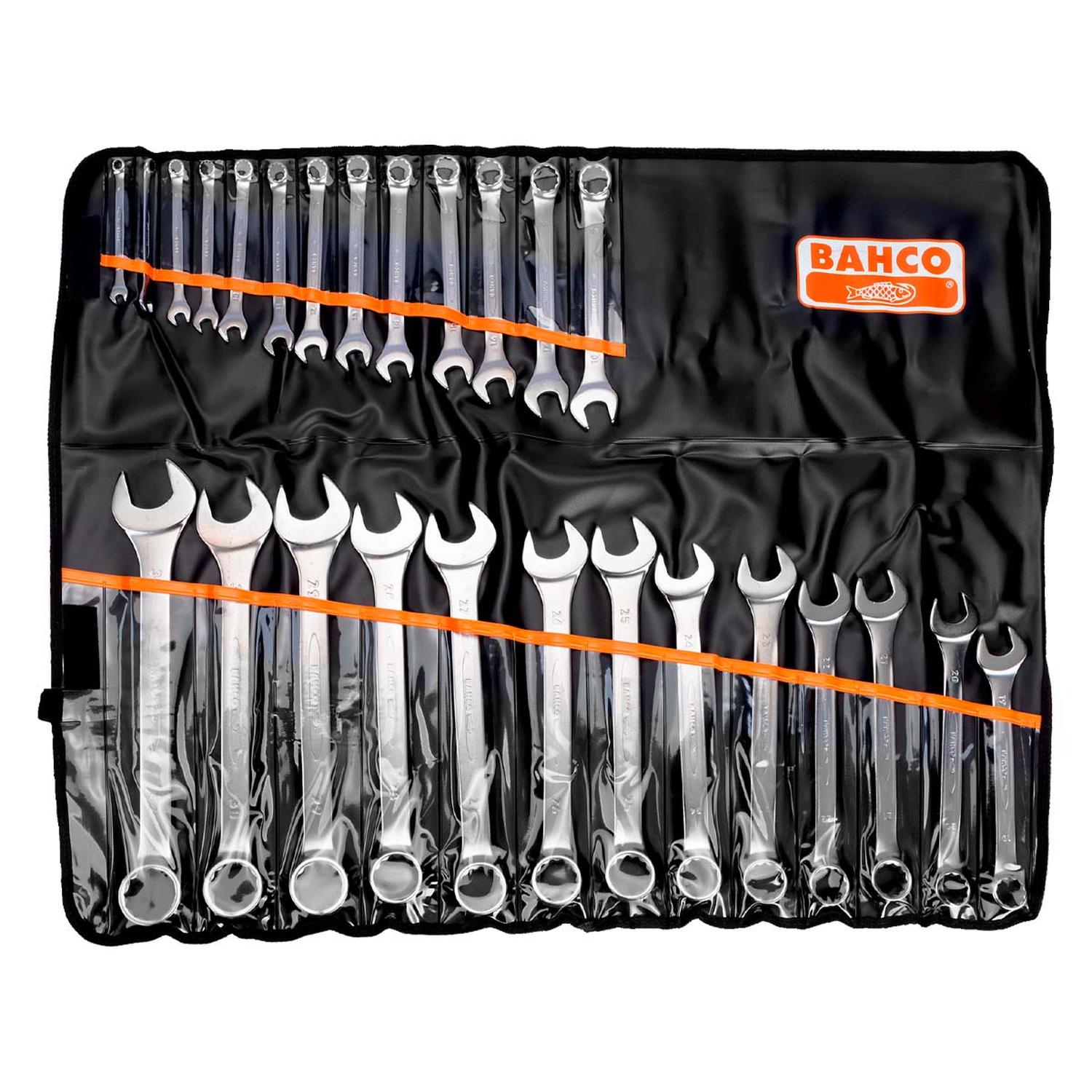 Juego de Llaves Planas Combinadas Métricas 26 Pzas - Bahco - Herram.cl