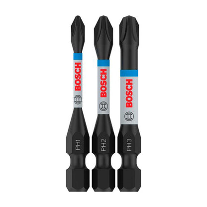 Juego Puntas PRO Impact PH(1, 2, 3)x55mm 3 Pzas - Bosch - Herram.cl