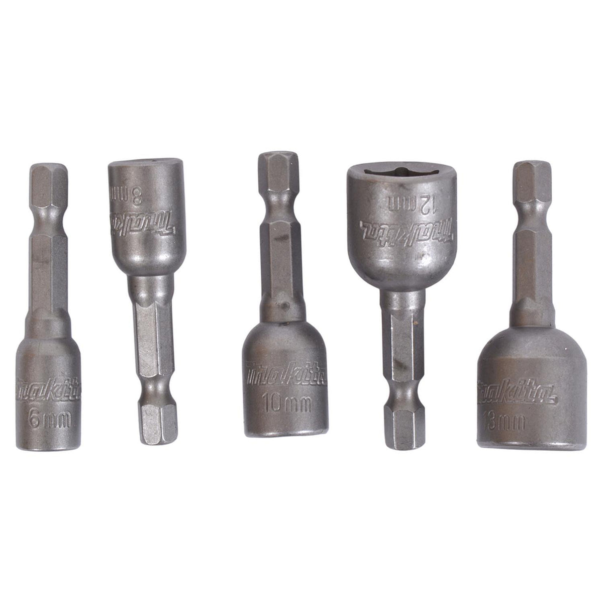 Set 5 Dados Magnéticos Makita B-39154 1/4" 6-13mm Impacto - Herram.cl