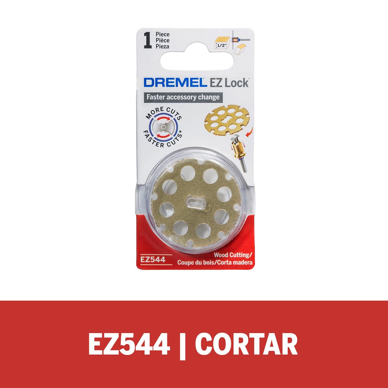 Disco De Corte De Carburo EZ Lock 38,1mm (EZ544) - Dremel - Herram.cl