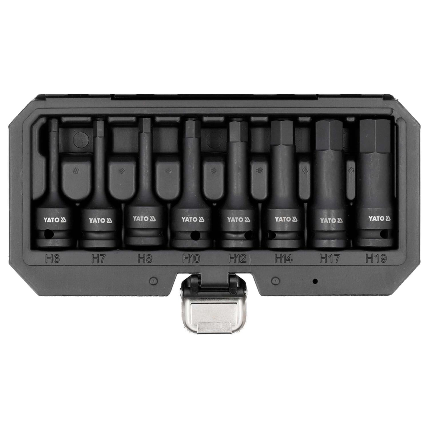 Juego de dados hexagonales de impacto 1/2'' 8 Pzas - Yato - Herram.cl