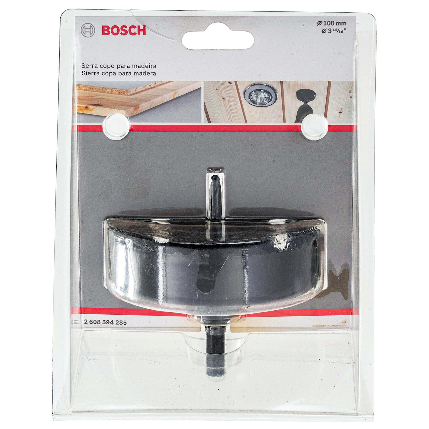Sierra Copa Para Madera Con Adaptador 100mm (3 15/16'')bosch - Herram.cl