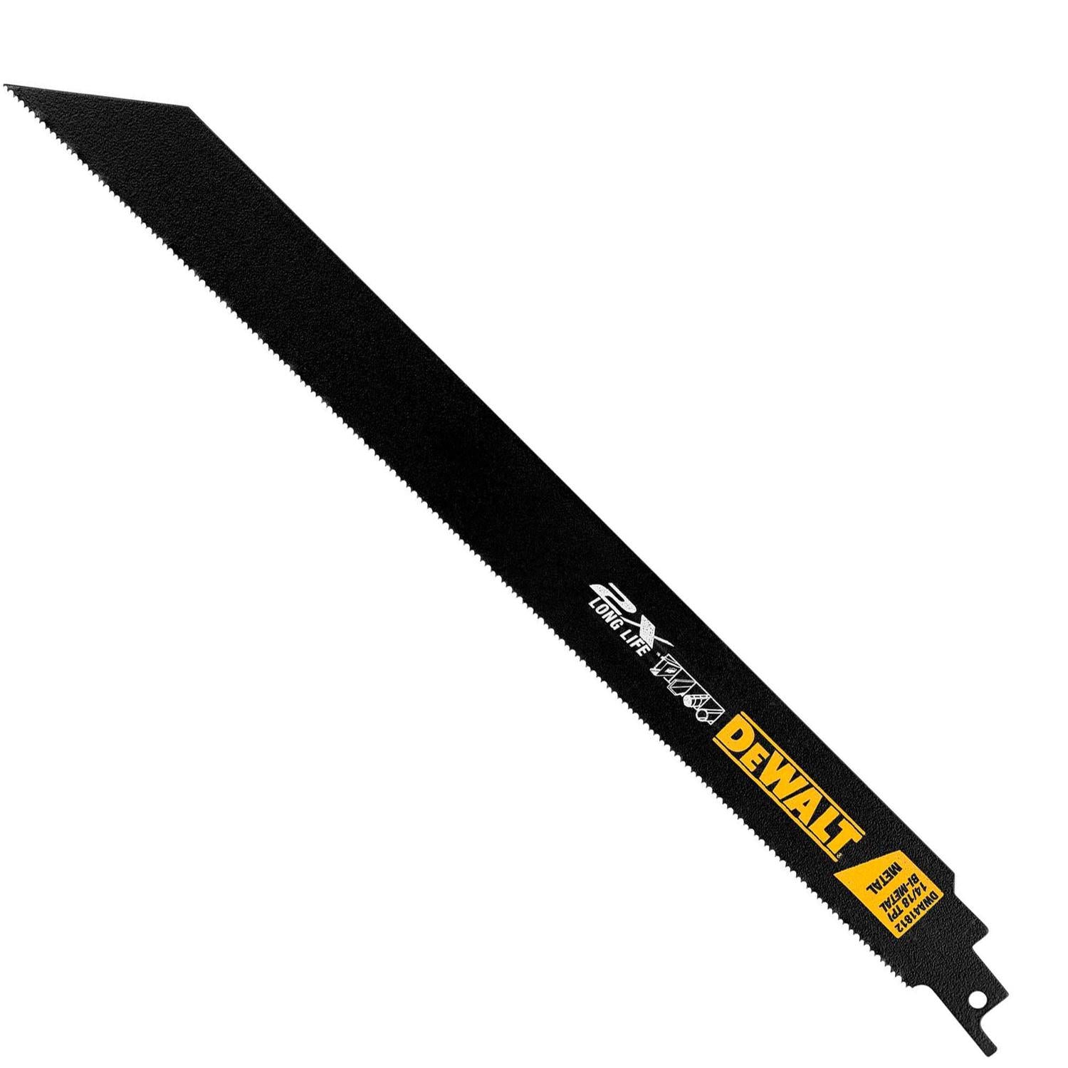 Pack 5 Hojas De Sierra Sable 2X Metal 12'' 14 - 18 TPI - DeWALT - Herram.cl