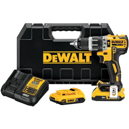 Kit Taladro Percutor 20V Max. XR 13mm 2 Bat. 2Ah - DeWALT - Herram.cl