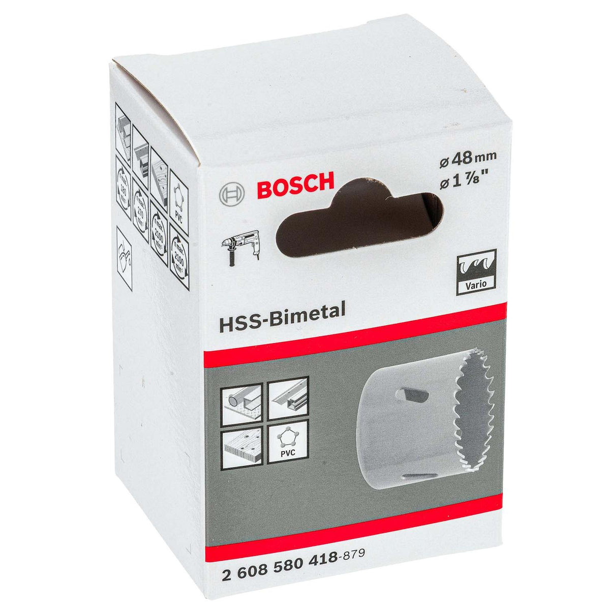 Sierra Copa HSS-Bimetálica 48mm (1-7/8'') CJ - Bosch - Herram.cl