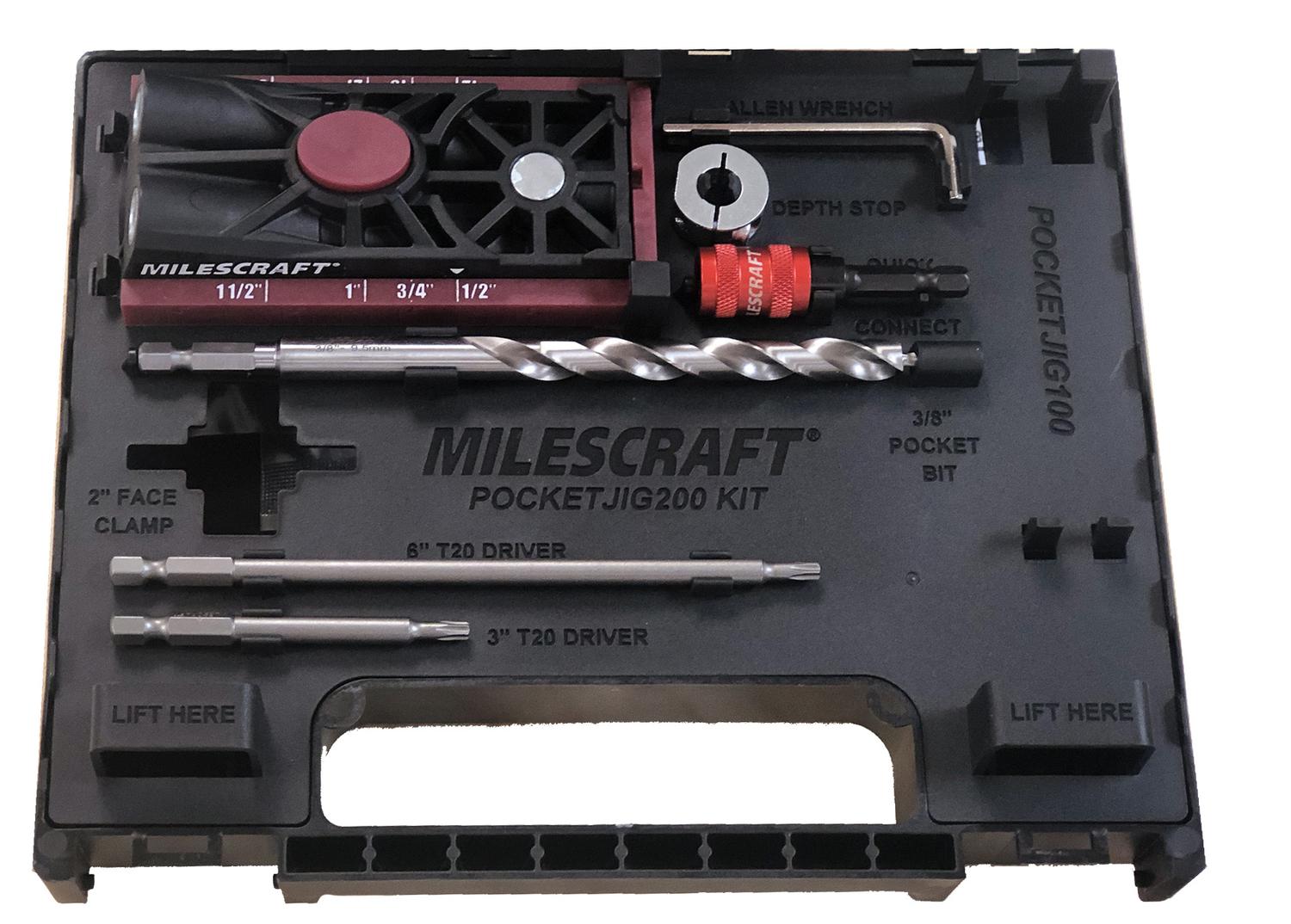 Kit Guía Perforación para Agujeros Ocultos - Milescraft - Herram.cl