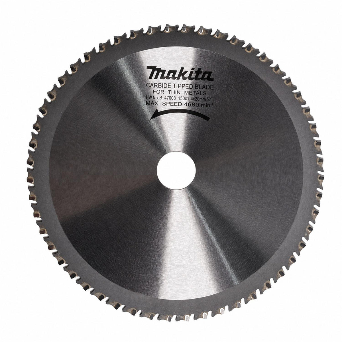 Disco Sierra Metal 6'' 150mm 52D Makita B-47008 - Herram.cl